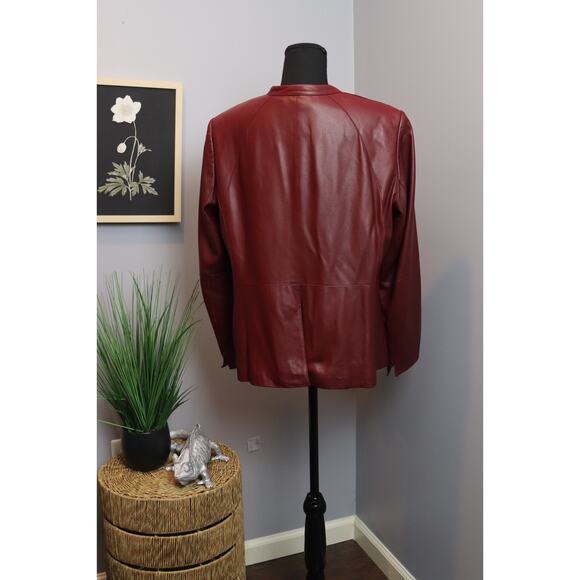 Lafayette 148 NY Soft Leather Moto Jacket - Picture 2 of 5